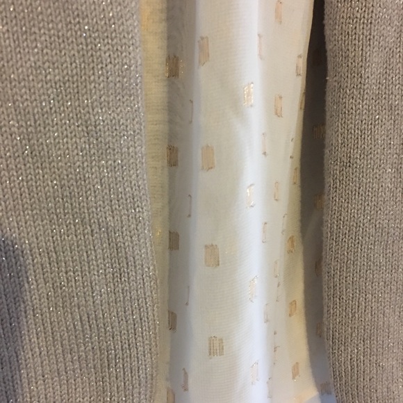 Lucky brand metallic split back Sweater - Picture 7 of 8